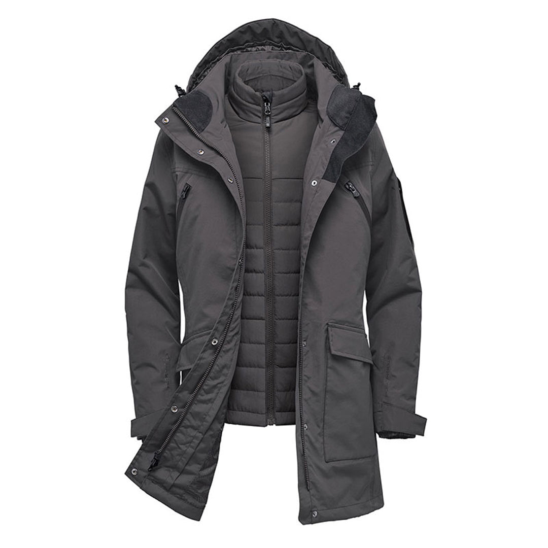 Stormtech The Fairbanks System Parka | Ladies Graphite Coats & Jackets