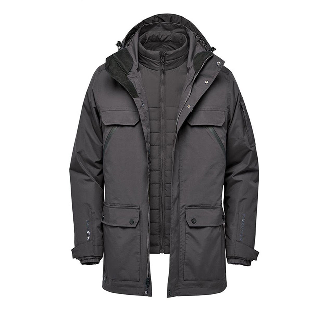 Stormtech The Fairbanks System Parka | Mens Graphite Coats & Jackets