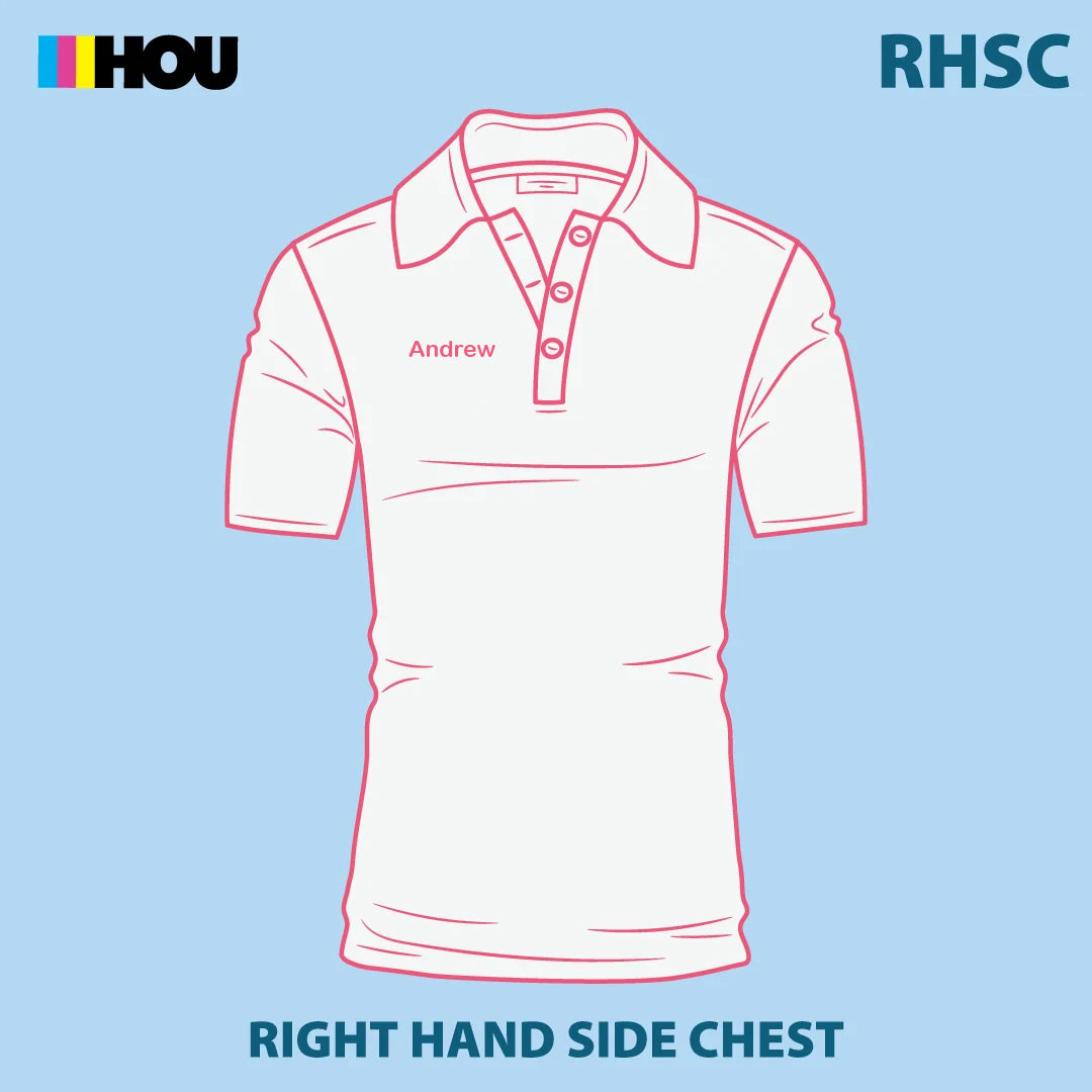 House of Uniforms Embroidery | Personal Names | Small Branding