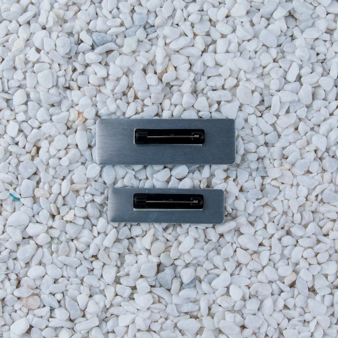 House of Uniforms The Aluminium Name Badge | Pin or Magnet Fitting Branding