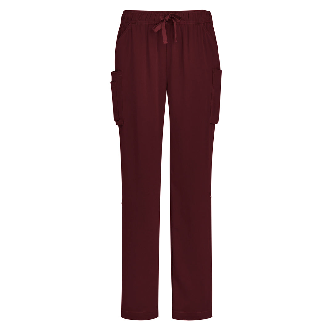Biz Care The Avery Straight Leg Scrub Pant | Ladies Burgundy Scrubs