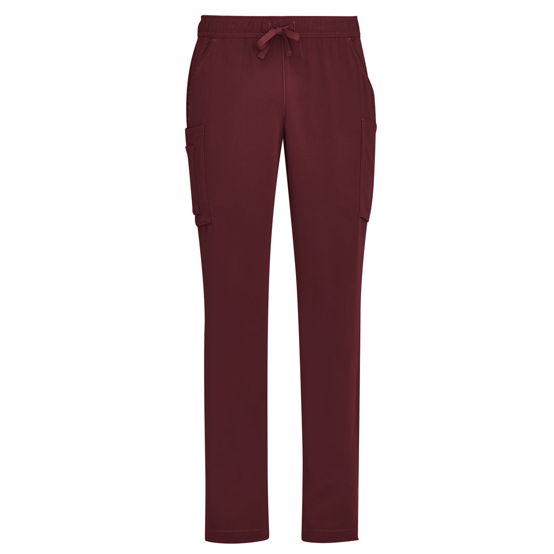 Biz Care The Avery Multi Pocket Scrub Pant | Mens Burgundy Scrubs