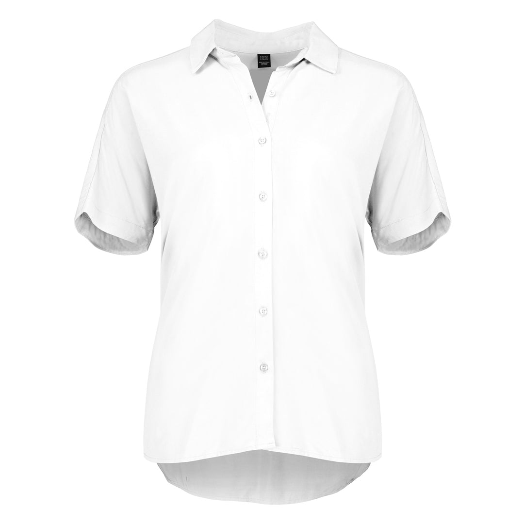 Biz Corporates The Dahlia Blouse | Ladies | Short Sleeve White Shirts & Tops