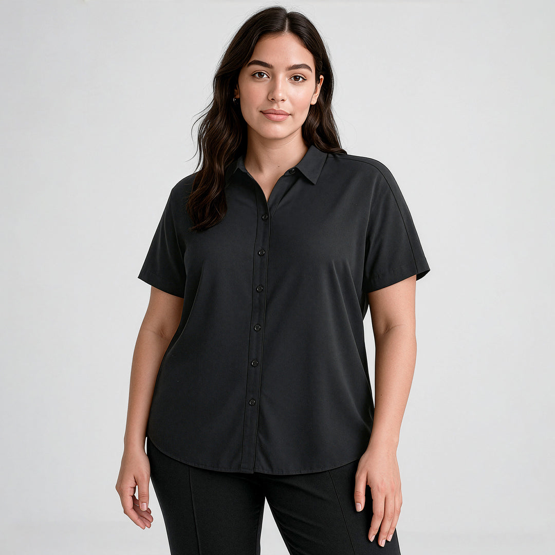 Biz Corporates The Dahlia Blouse | Ladies | Short Sleeve Shirts & Tops