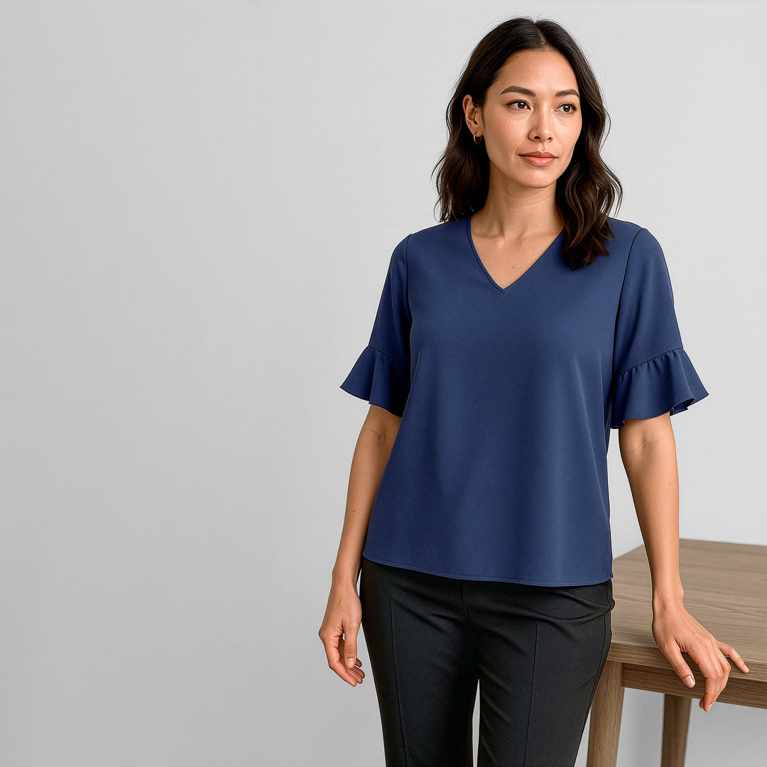 Biz Corporates The Aria Blouse | Ladies | Short Sleeve Shirts & Tops