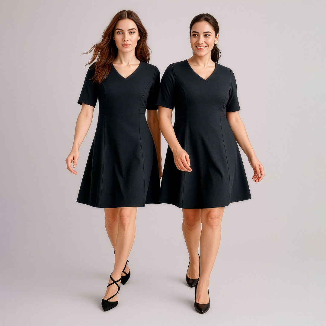 Biz Corporates The Siena Midi Dress | Short Sleeve Dresses
