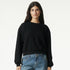 American Apparel The Reflex Crew Neck Jumper | Ladies Black Shirts & Tops