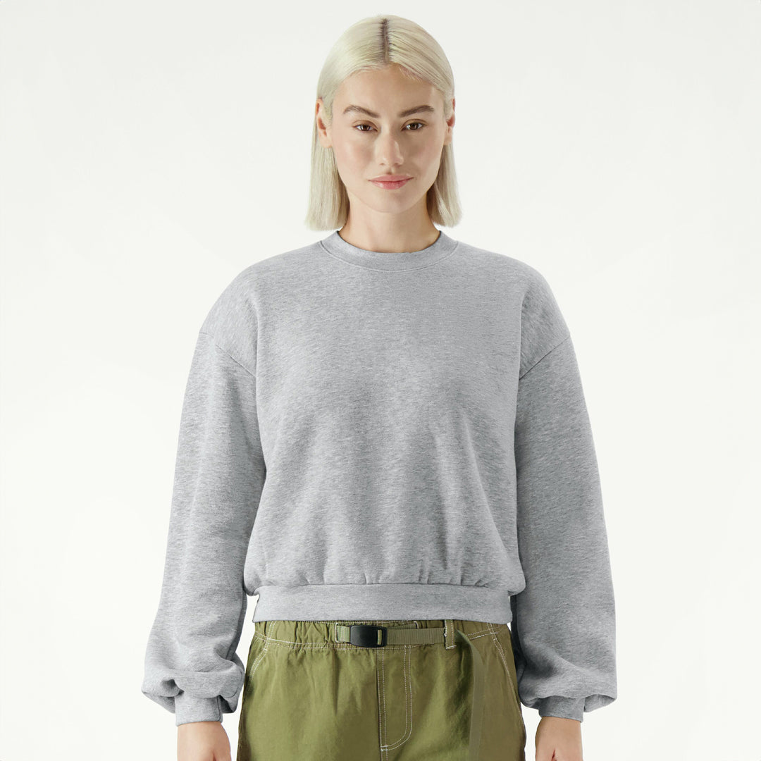American Apparel The Reflex Crew Neck Jumper | Ladies Grey Marle Shirts & Tops