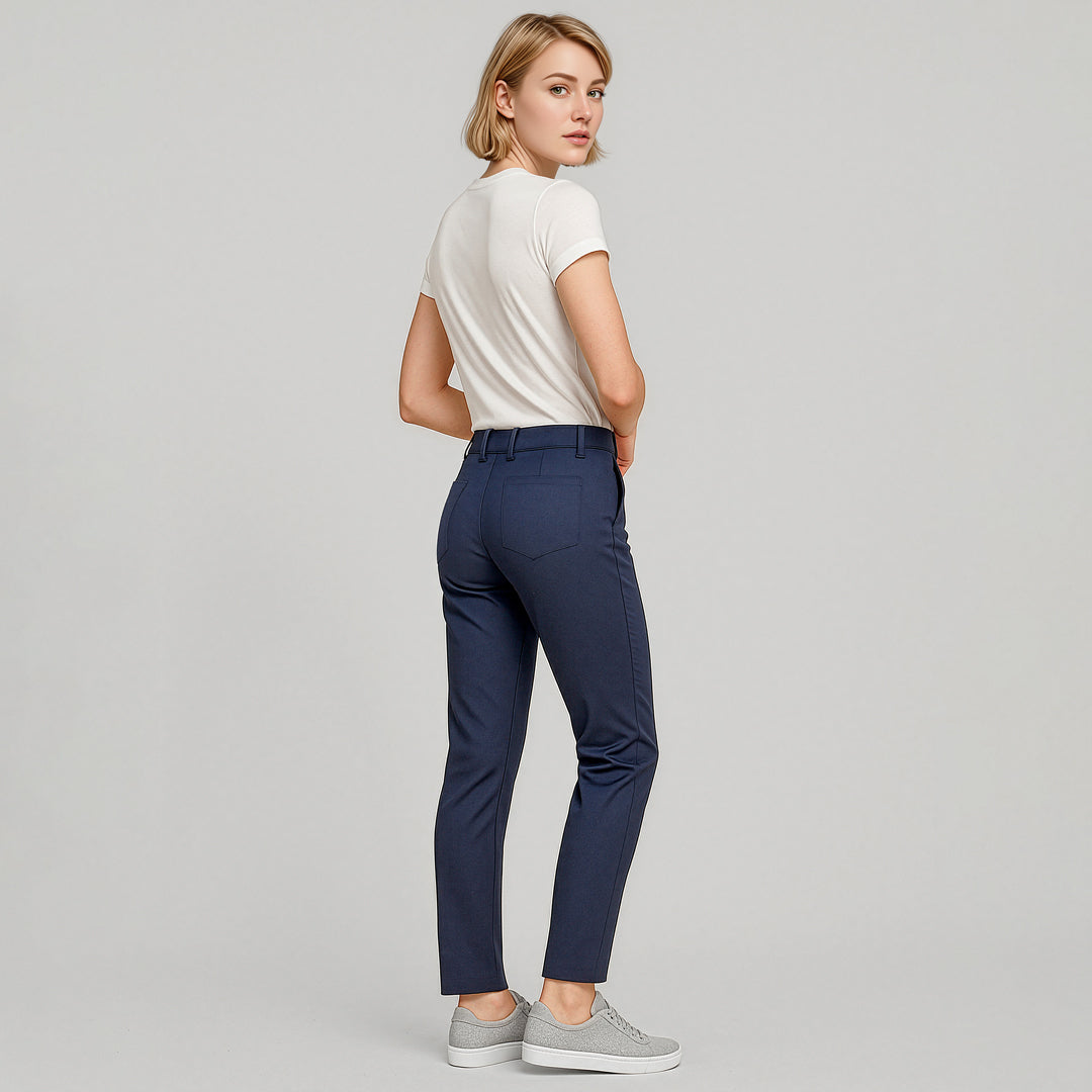 Biz Corporates The Traveller Slim Leg Chino Pant | Ladies Pants