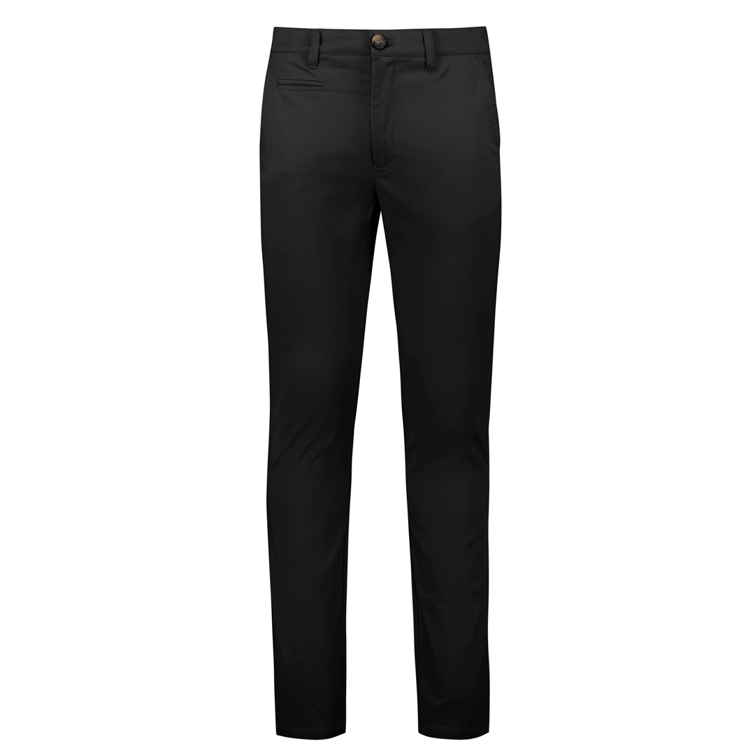 Biz Corporates The Traveller Modern Stretch Chino Pant | Mens Black Pants