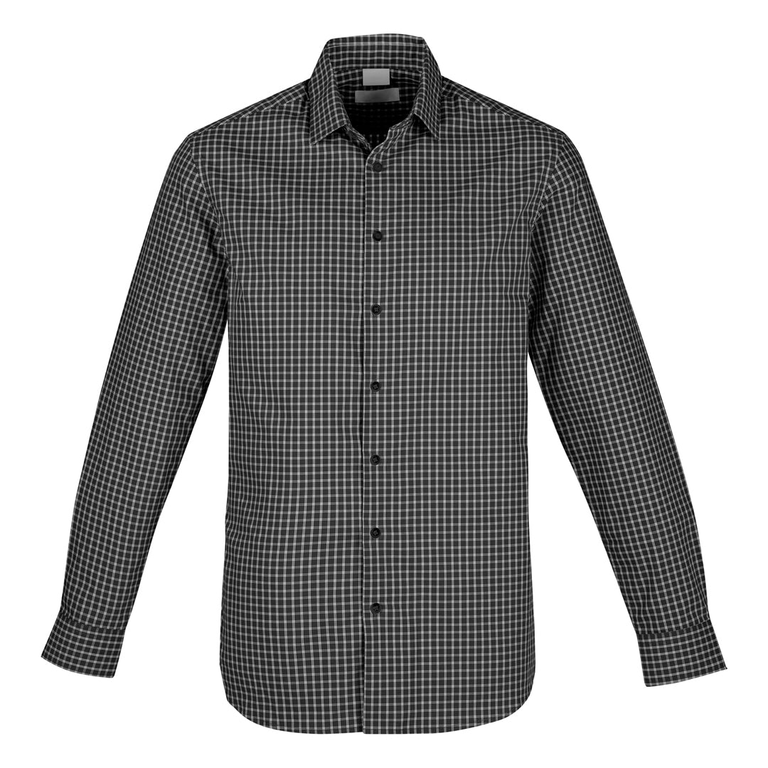 Biz Corporates The Noah Shirt | Classic Fit | Mens | Long Sleeve Black/White Shirts & Tops