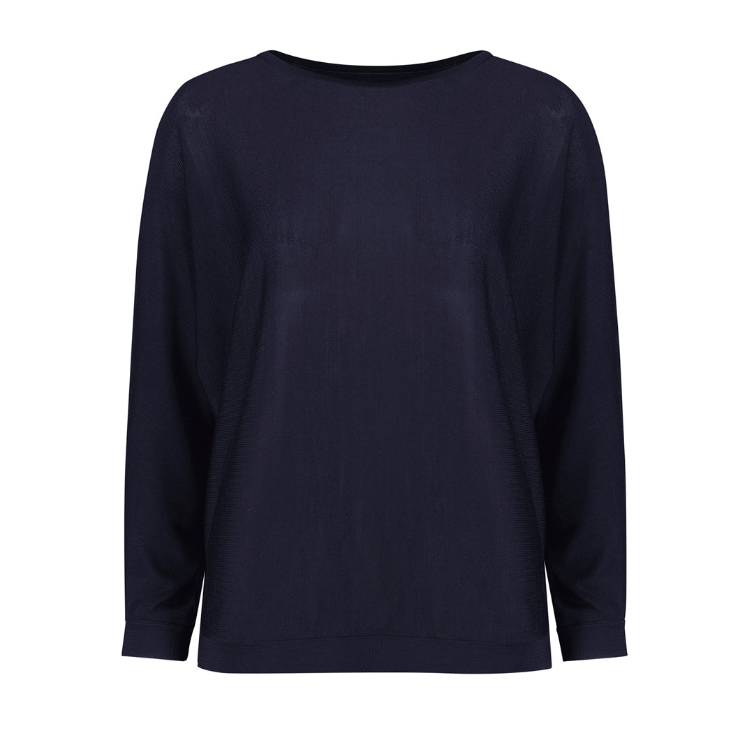 Biz Corporates The Skye Batwing Sweater | Ladies Navy Shirts & Tops