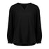 Biz Corporates The Ruche Tunic | Ladies | Long Sleeve Black Shirts & Tops