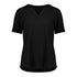 Biz Corporates The Ruche Tunic | Ladies | Short Sleeve Black Shirts & Tops
