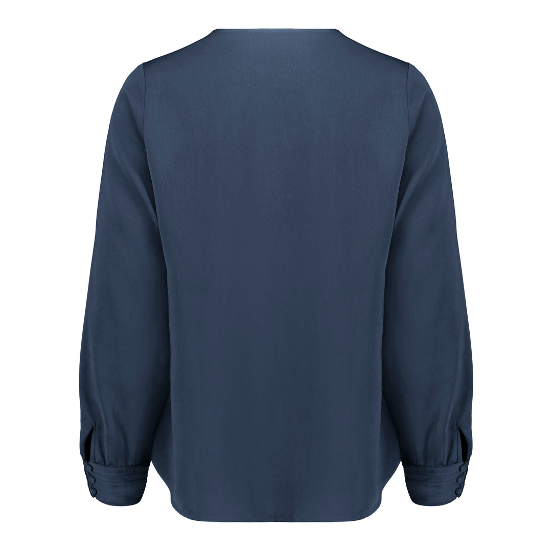 Biz Corporates The Evelyn Keyhole Blouse | Long Sleeve Shirts & Tops