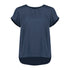 Biz Corporates The Evelyn Keyhole Top | Short Sleeve Mineral Blue Shirts & Tops