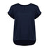 Biz Corporates The Evelyn Keyhole Top | Short Sleeve Navy Shirts & Tops