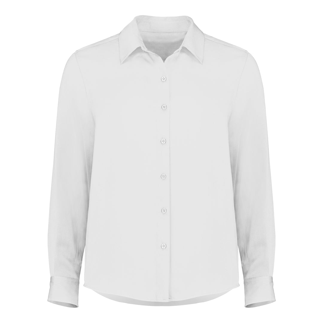 Biz Corporates The Evelyn Shirt | Ladies | Long Sleeve Ivory Shirts & Tops