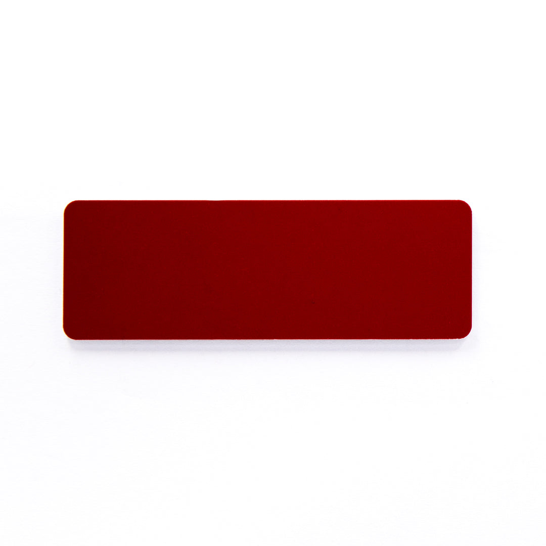House of Uniforms The Plastic Name Badge | Pin or Magnet Fitting Red/White Branding