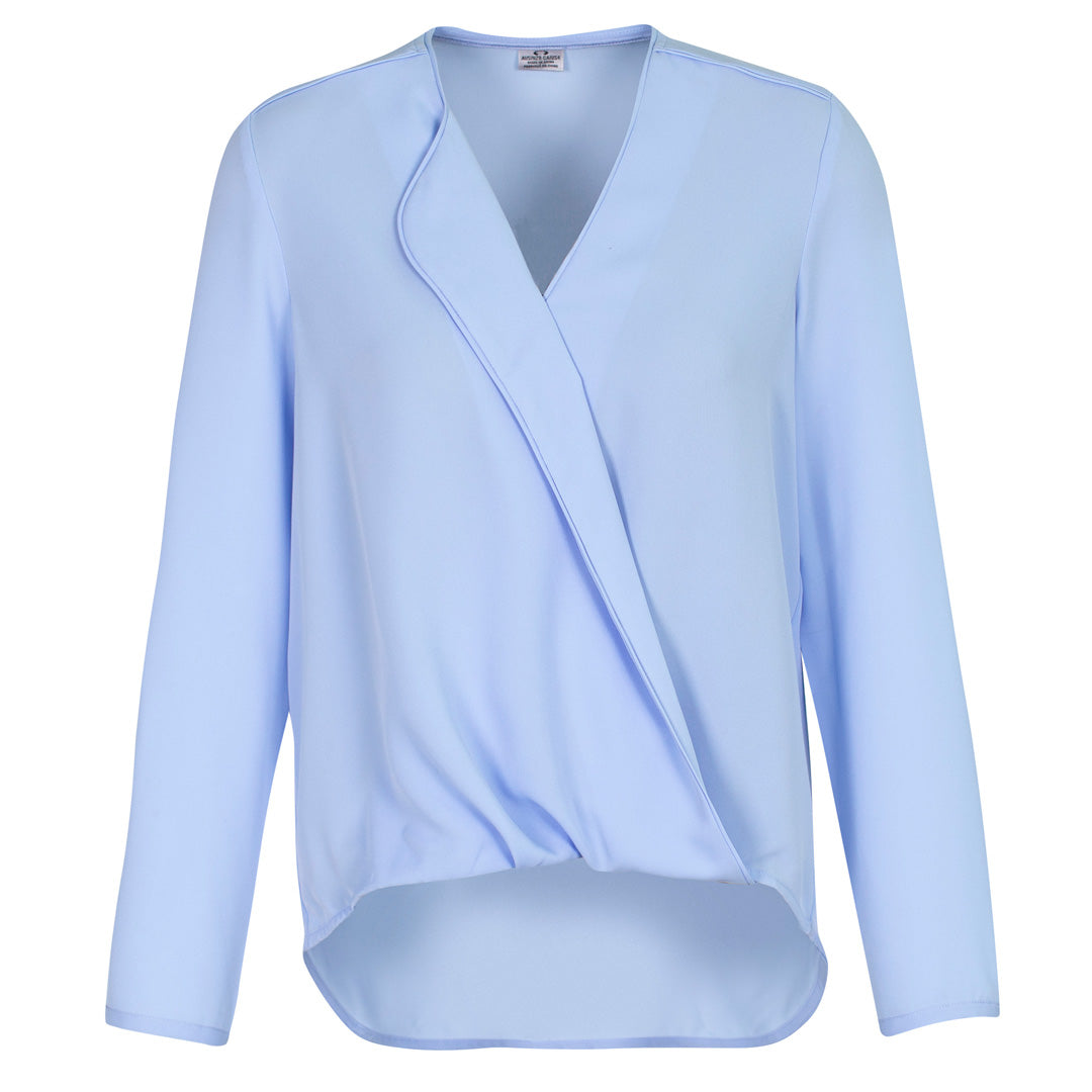 Biz Collection The Lily Hi-Lo Blouse | Ladies | Clearance Ice Blue Shirts & Tops