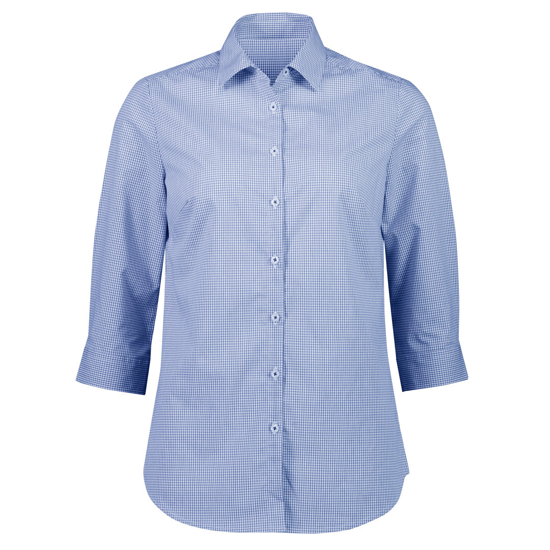 Biz Collection The Bristol Shirt | 3/4 Sleeve | Ladies White/Navy Shirts & Tops