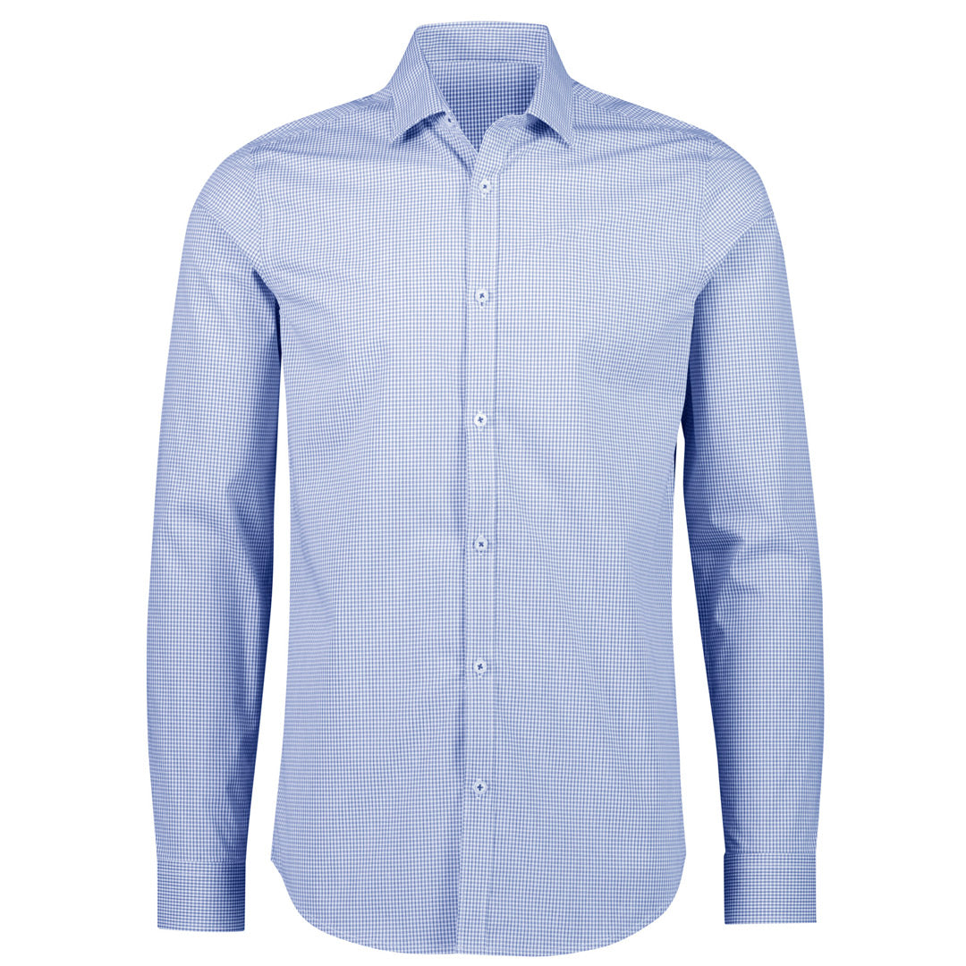 Biz Collection The Bristol Shirt | Tailored | Mens White/Navy Shirts & Tops