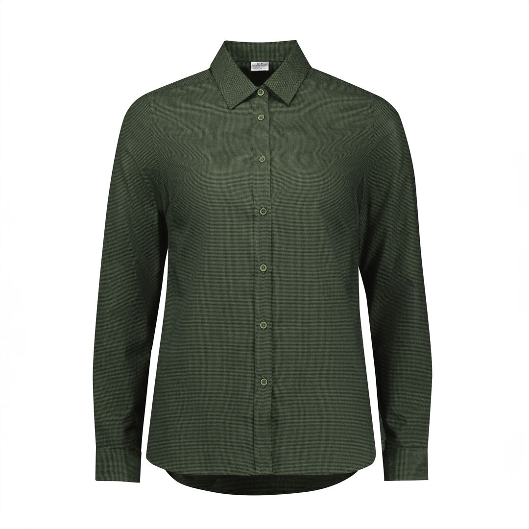 Biz Collection The Soul Shirt | Ladies | Long Sleeve Olive-gr Shirts & Tops