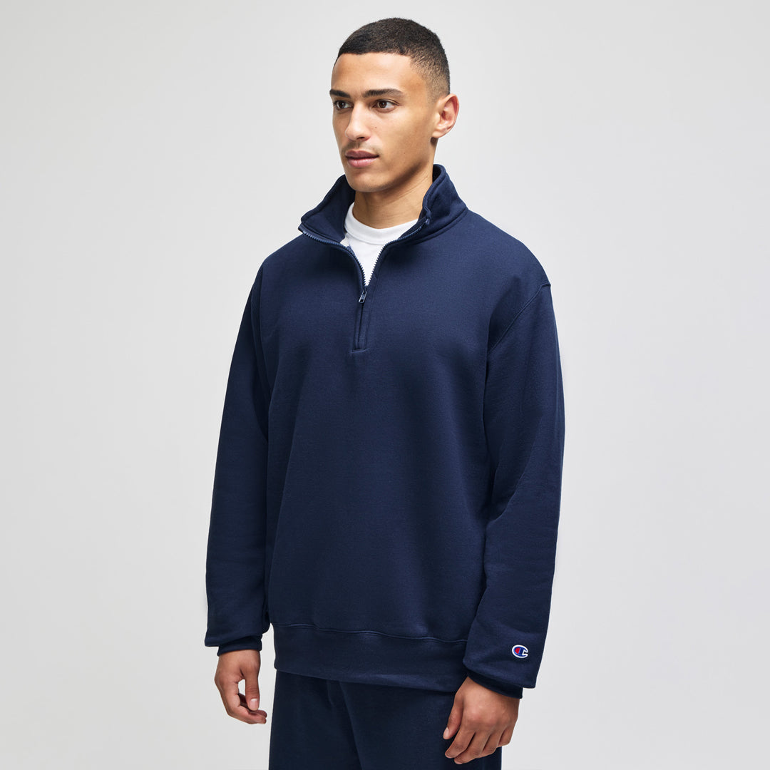 Champion The Champion Quarter Zip Pullover | Adults Navy Outerwear