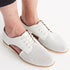 Rollie The Derby Sidecut Punch | Ladies White Shoes