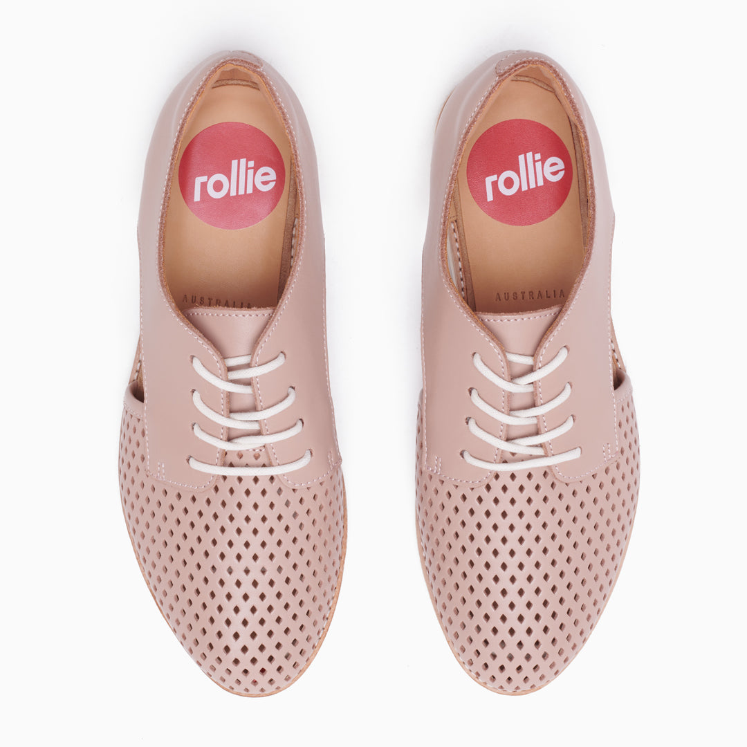 Rollie The Derby Sidecut Punch | Ladies Pink Shoes