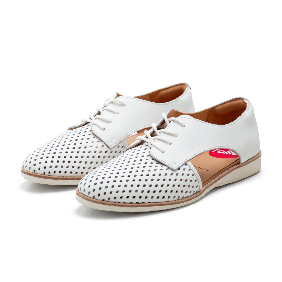 Rollie The Derby Sidecut Punch | Ladies Shoes