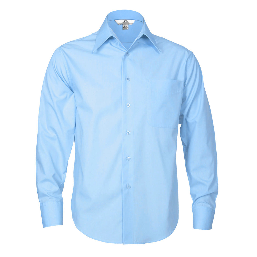 Biz Collection The Metro Shirt | Mens | Long Sleeve | Clearance Sky Shirts & Tops