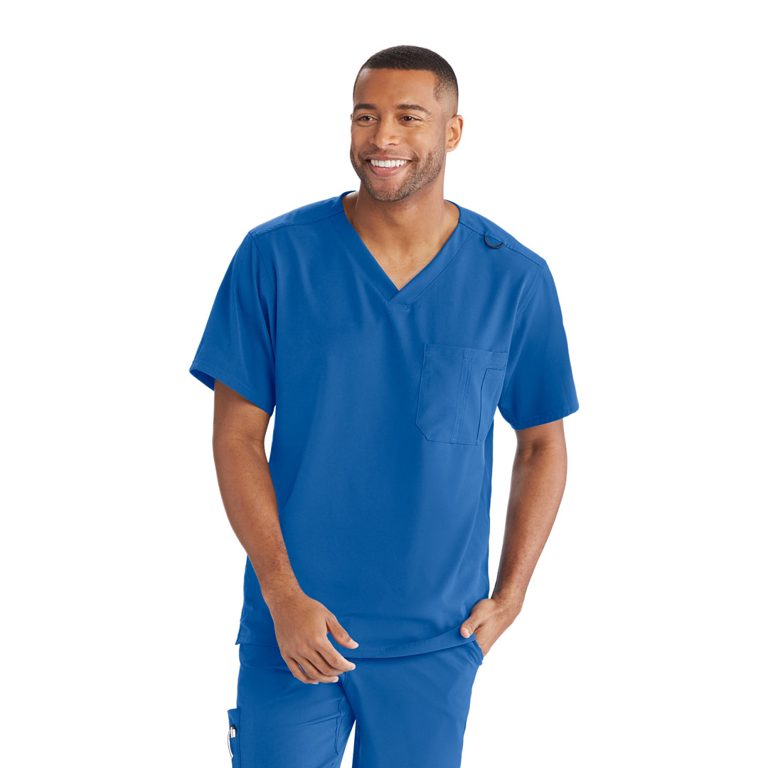 Skechers by Barco The Structure Scrub Top | Mens | Skechers by Barco New Royal Scrubs