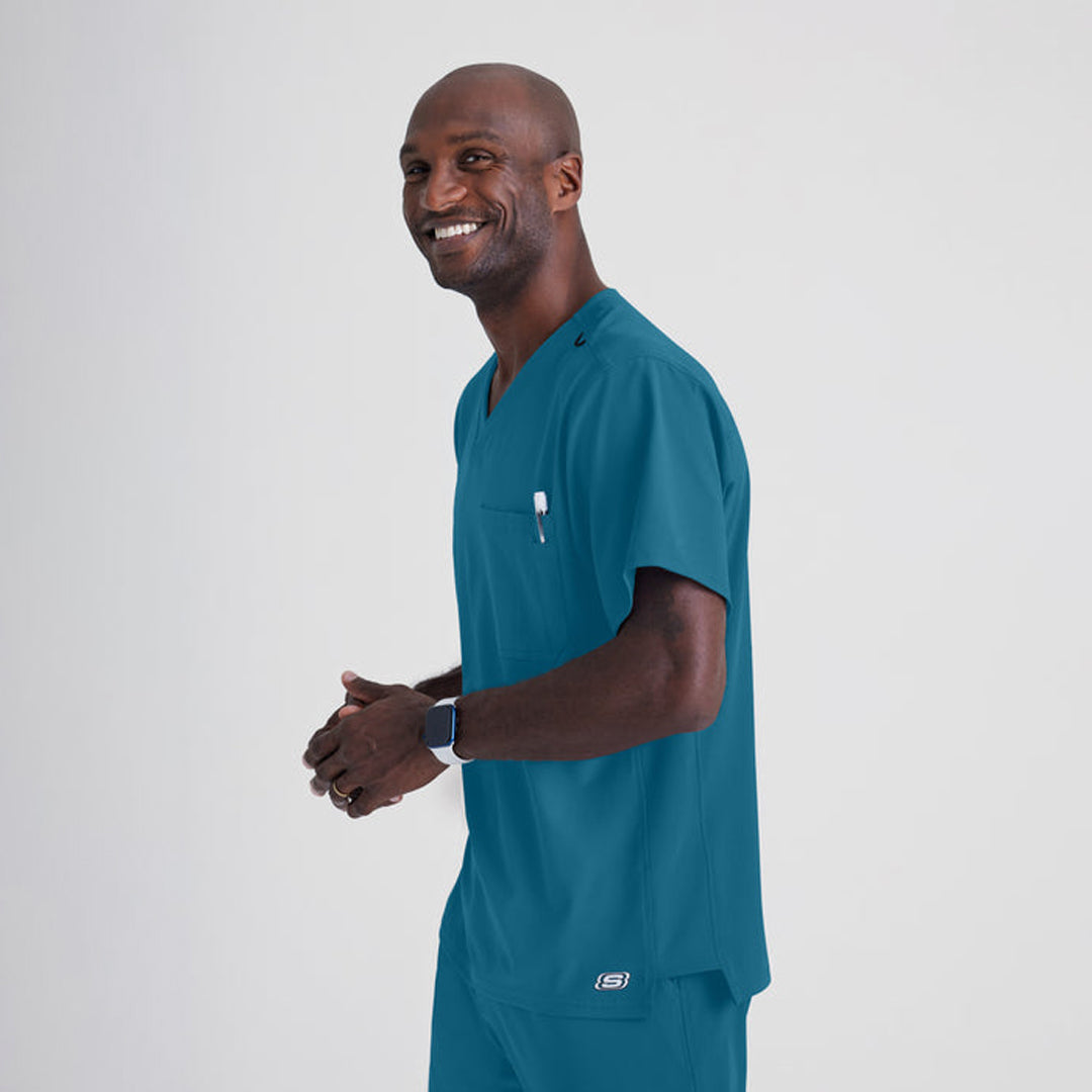 Skechers by Barco The Structure Scrub Top | Mens | Skechers by Barco Scrubs