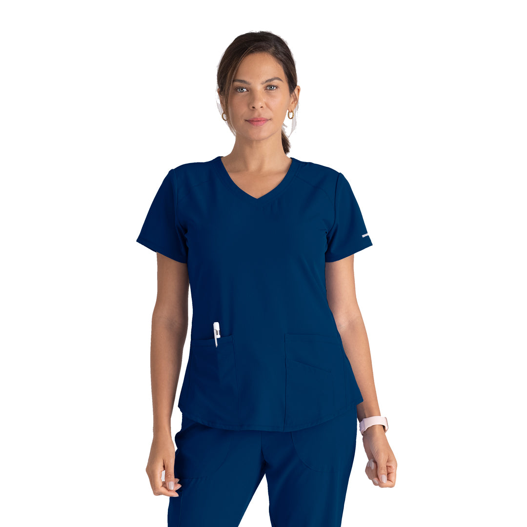 Skechers by Barco The Vitality Breeze Scrub Top | Ladies | Skechers by Barco Navy Scrubs