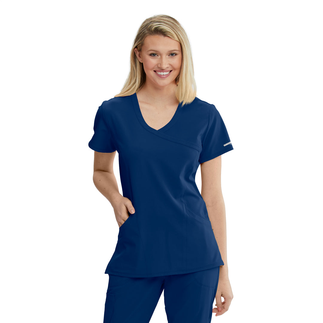 Skechers by Barco The Reliance Scrub Top | Ladies | Skechers by Barco Navy Scrubs