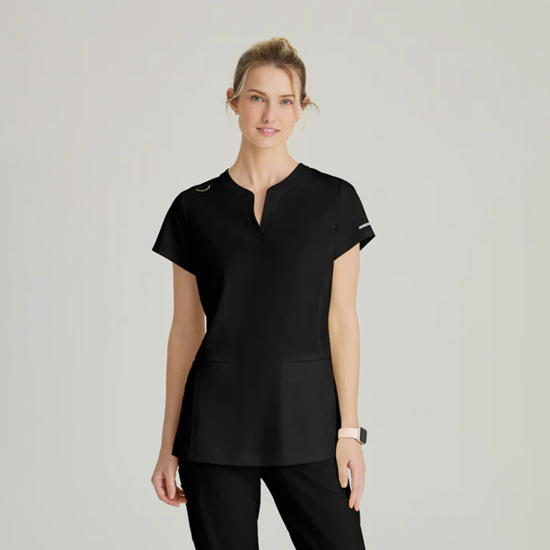 Skechers by Barco The Coast Scrub Top | Ladies | Skechers by Barco Black Scrubs