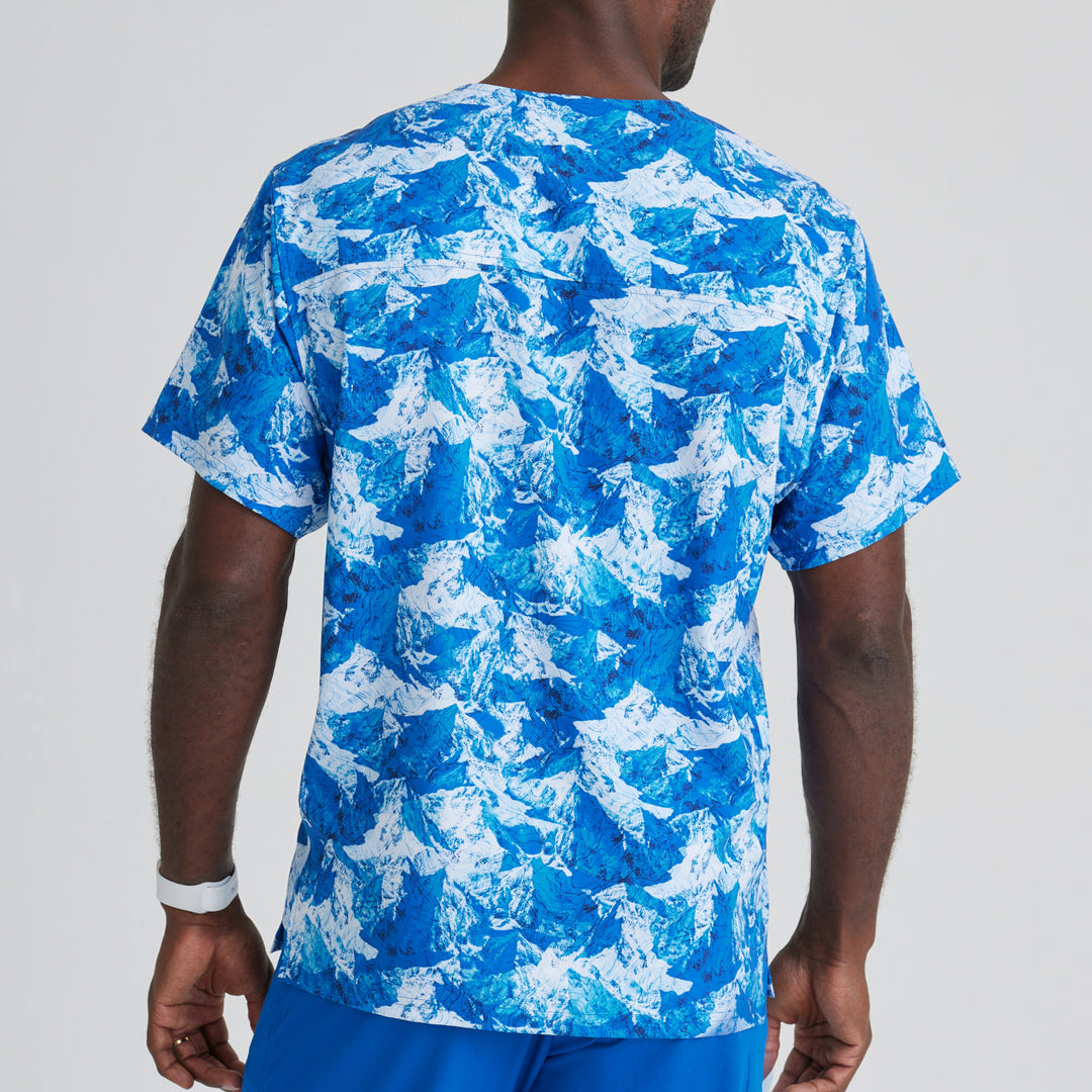 Skechers by Barco The Skechers Single Pocket Printed Scrub Top | Mens Scrubs
