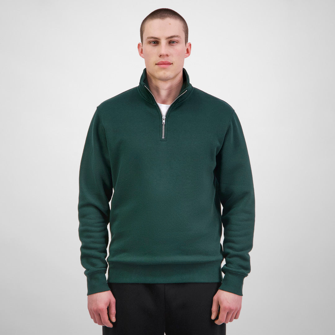 Goodmates The Everyday 1/4 Zip Jumper | Mens Scarab Green Shirts & Tops