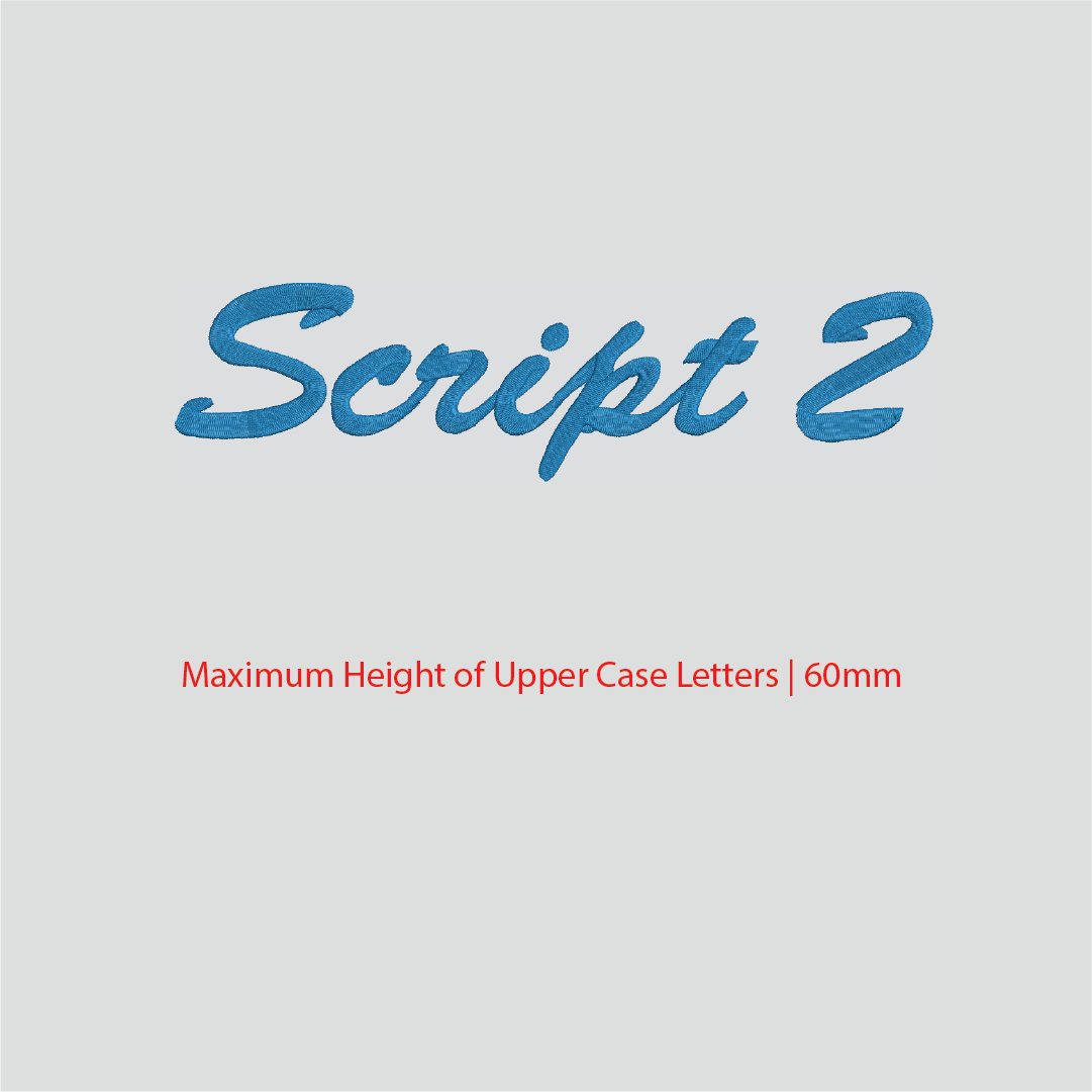 House of Uniforms Embroidery | Personal Names | Large House of Uniforms Script 2