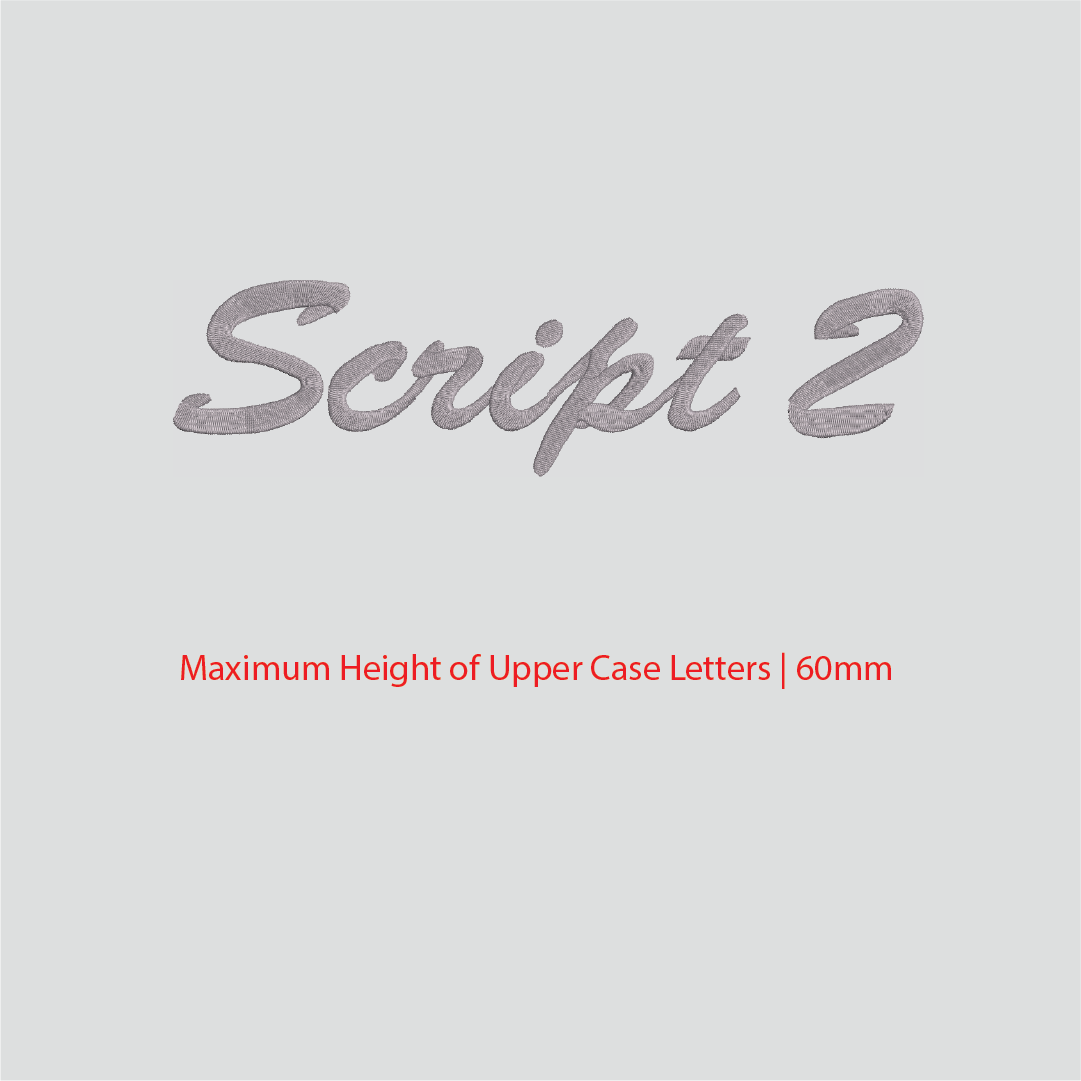 House of Uniforms Embroidery | Personal Names | Large House of Uniforms Script 2