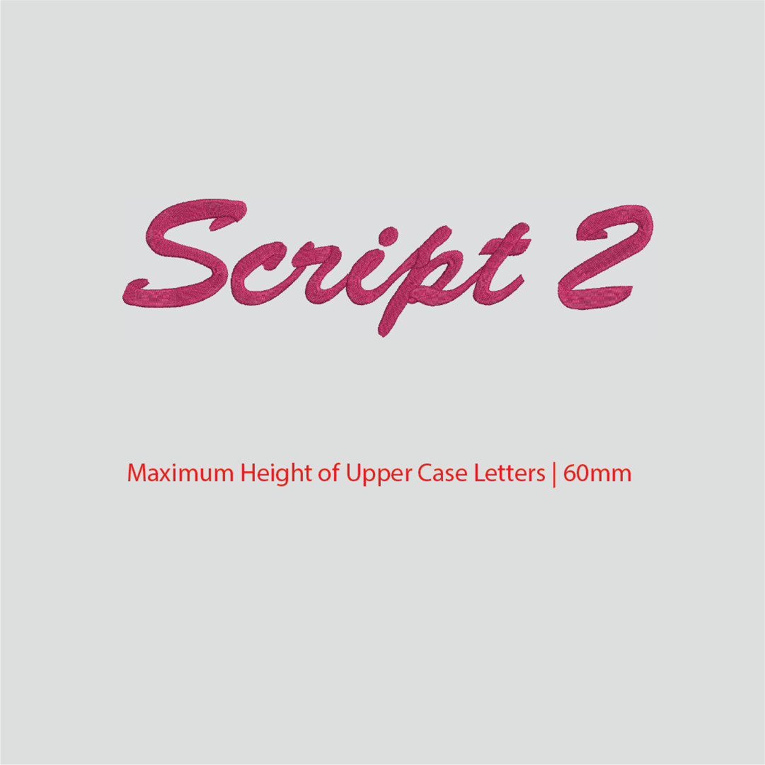 House of Uniforms Embroidery | Personal Names | Large House of Uniforms Script 2