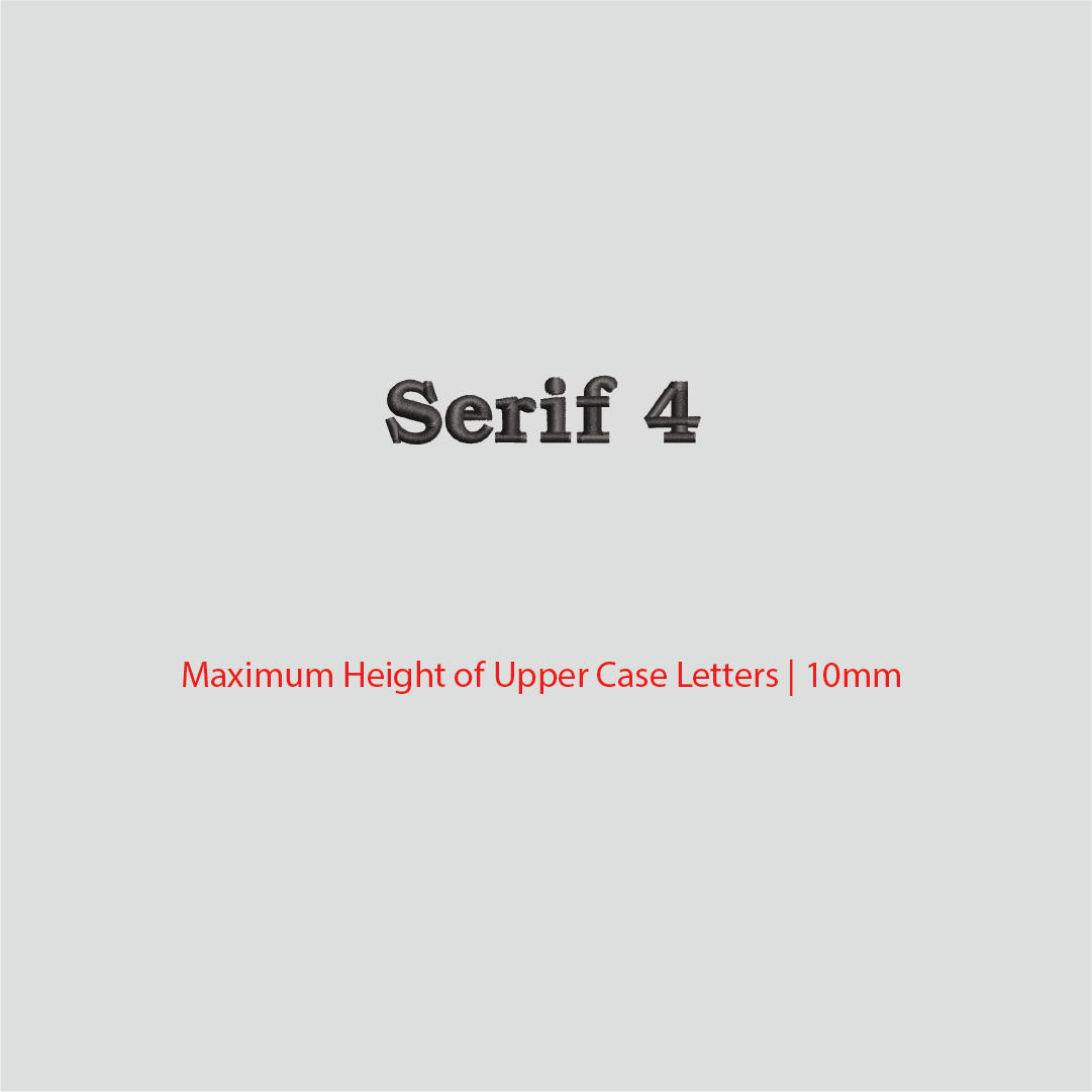 House of Uniforms Embroidery | Personal Names | Small Branding