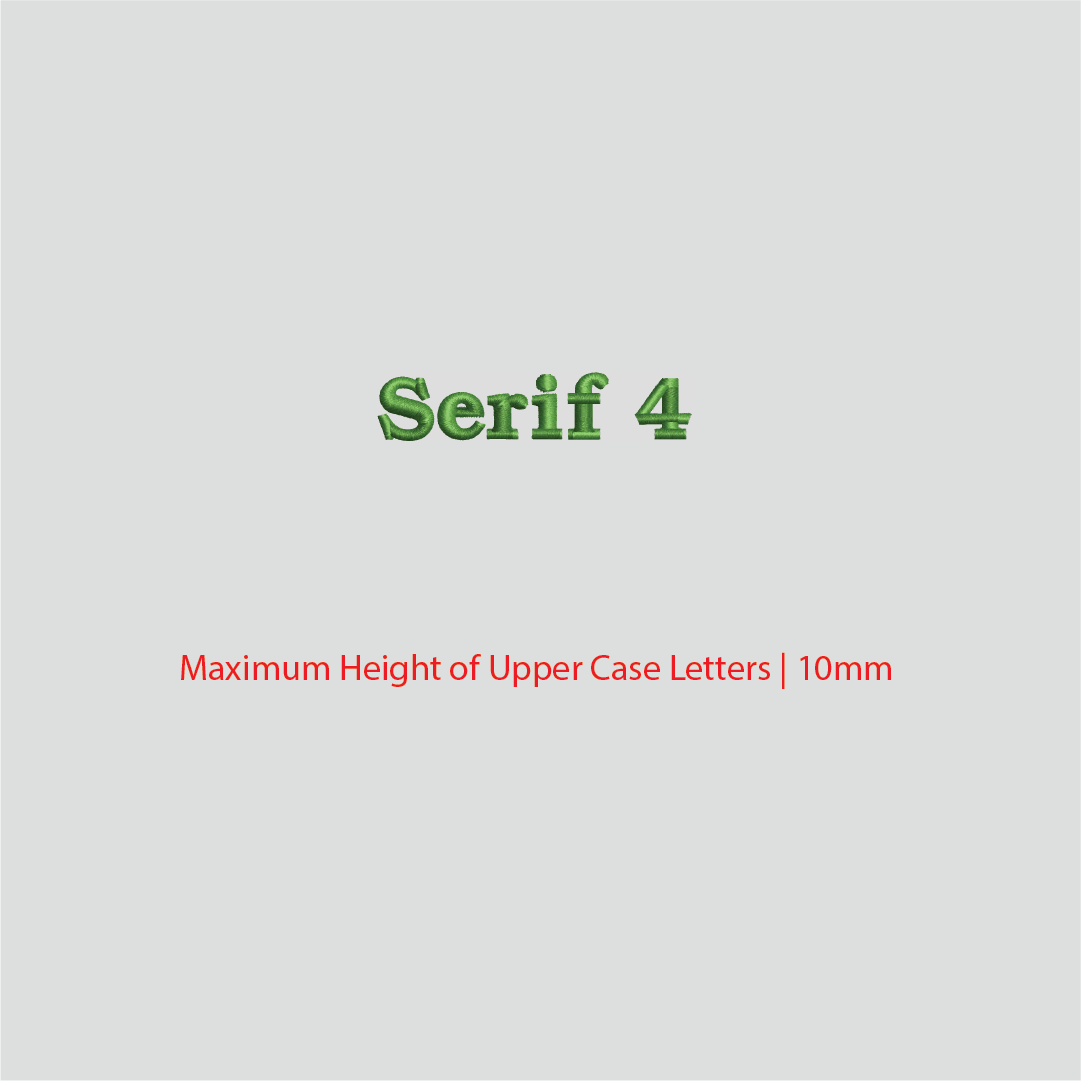 House of Uniforms Embroidery | Personal Names | Small Branding