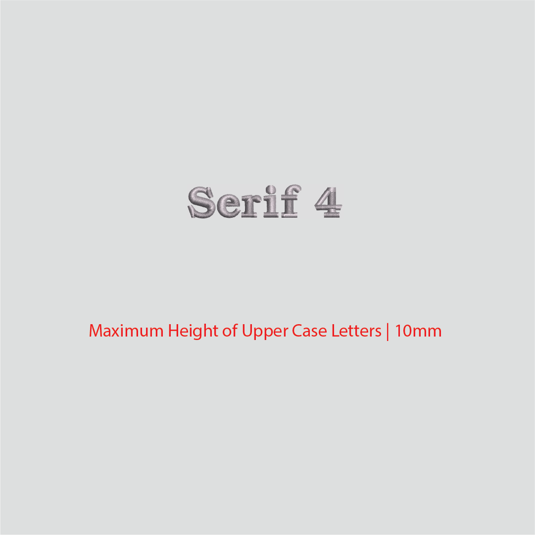 House of Uniforms Embroidery | Personal Names | Small Branding