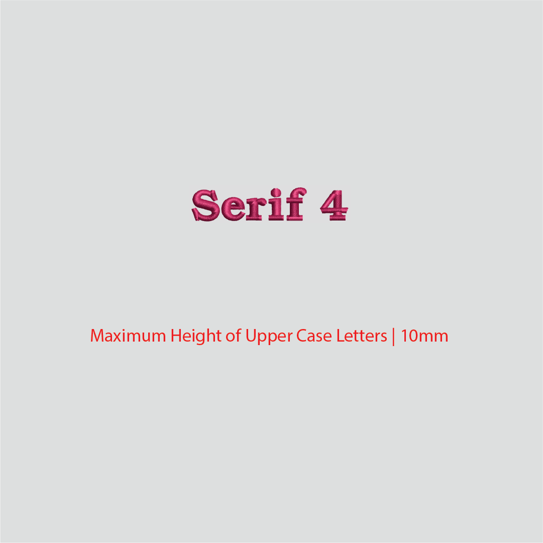 House of Uniforms Embroidery | Personal Names | Small Branding