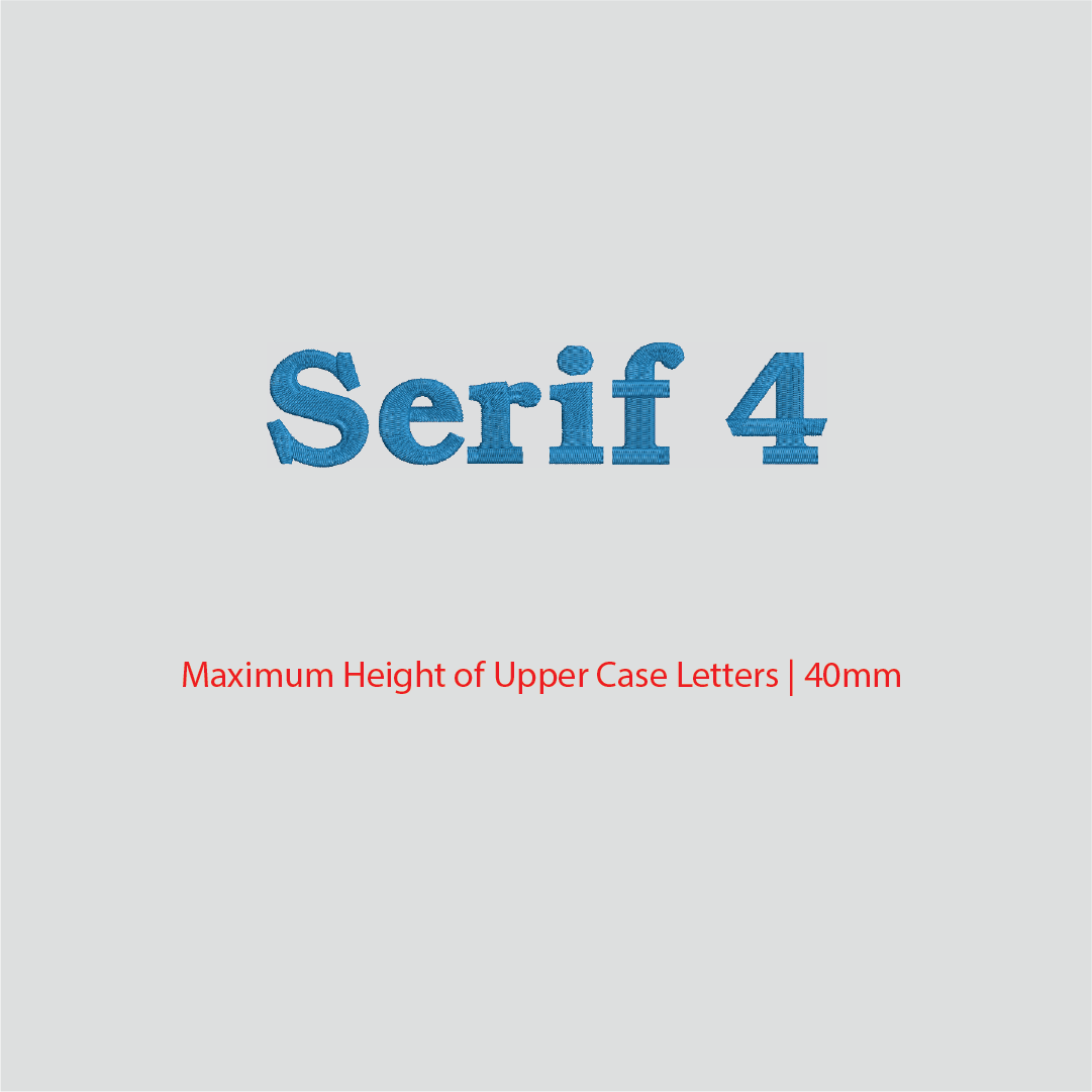 House of Uniforms Embroidery | Personal Names | Medium Branding