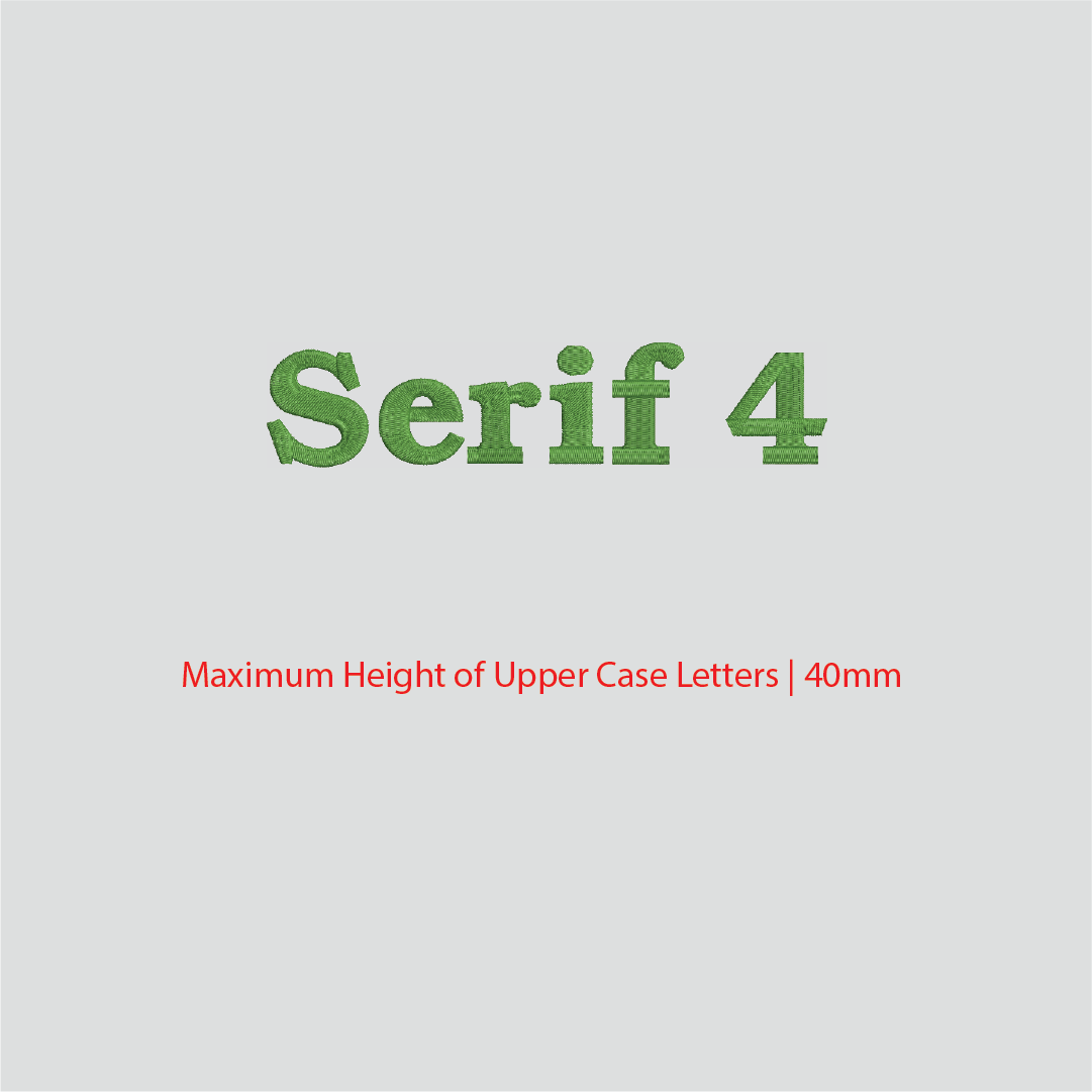 House of Uniforms Embroidery | Personal Names | Medium Branding