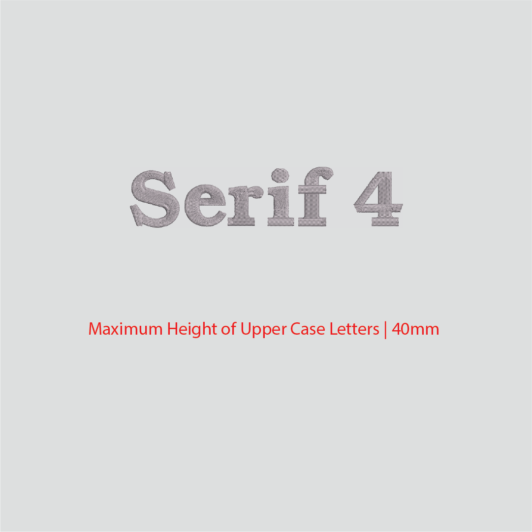 House of Uniforms Embroidery | Personal Names | Medium Branding