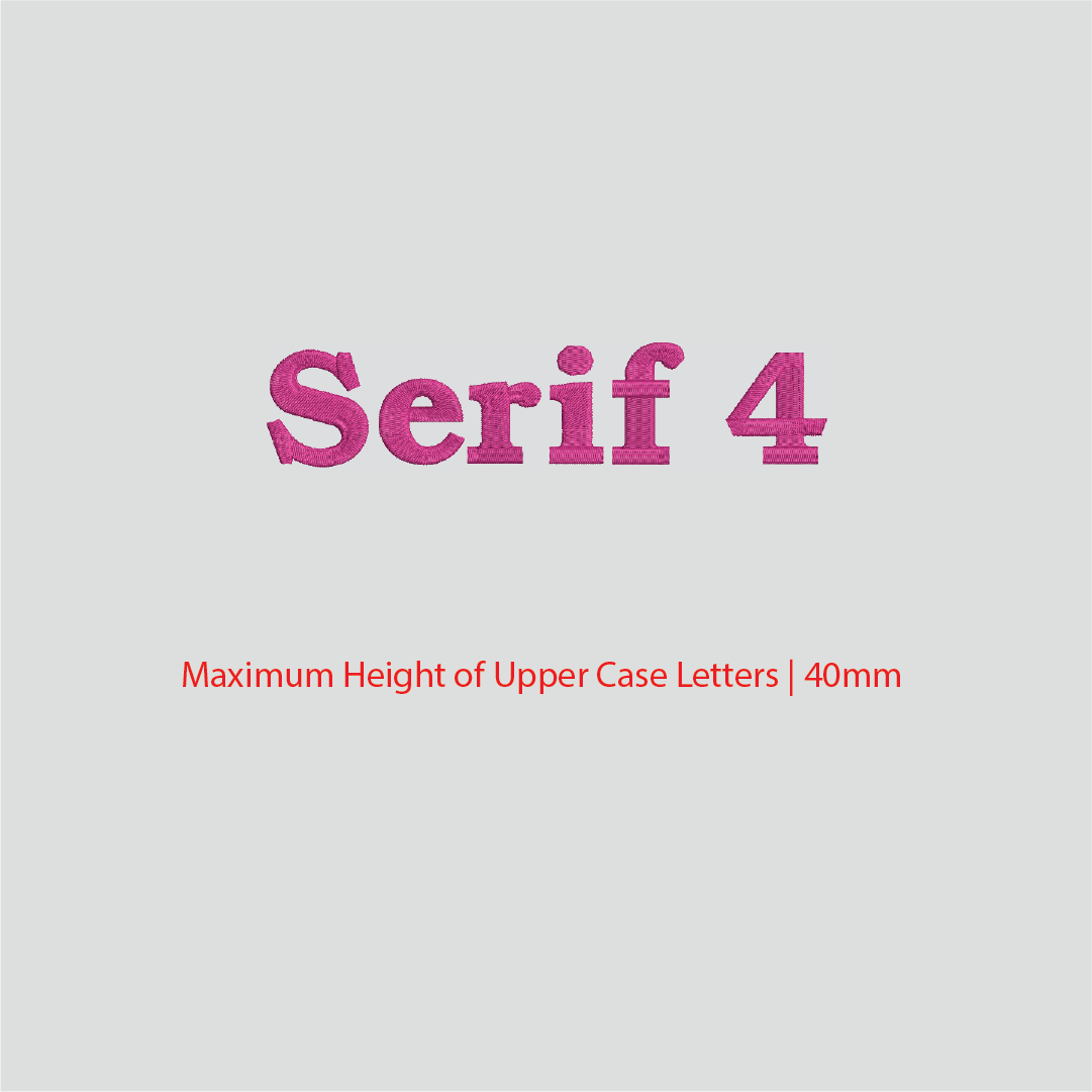 House of Uniforms Embroidery | Personal Names | Medium Branding